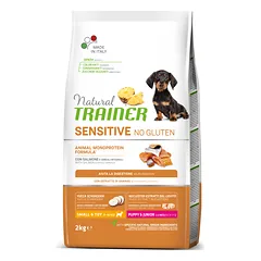 Trainer SENSITIVE NO GLUTEN PUPPY&JUNIOR MINI su lašiša