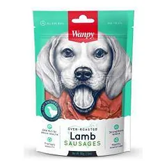 Wanpy skanėstas šunims, vytintos ėrienos dešrelės, 100 g