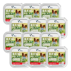 Vetexpert RAW PALEO PATE MINI suaugusiųjų jautiena 12x150g - jautienos padėklas