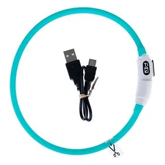 TIAKI mažas USB LED silikoninis žiedas Lantern, turkio spalvos — 3 nuotrauka