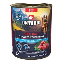 Ontario Adult Beef & Spirulina 800g konservai suaugusiems šunims su jautiena — 2 nuotrauka