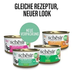 Schesir Complements drebučiuose, drėgnas maistas katėms, ekonominė pakuotė 24 x 70 g — 5 nuotrauka