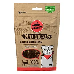 Mr.Bandit Naturals jautienos juostelės, skanėstai šunims 80 g