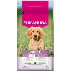 Eukanuba Life Care Large Puppy sausas maistas didelių veislių šuniukams su ėriena ir ryžiais, 3 kg