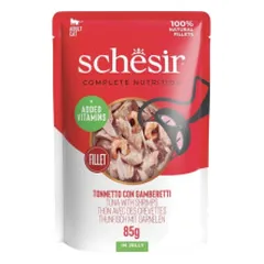 Schesir C&B guliašas su tunu ir krevetėmis drebučiuose katėms