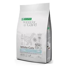 Nature's Protection Superior Care visų veislių suaugusių baltakailių kačių, sausas begrūdis pašaras su silke, 7 kg — 5 nuotrauka