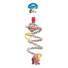 Duvo+ Vogelspielzeug Spirale Baumwolle