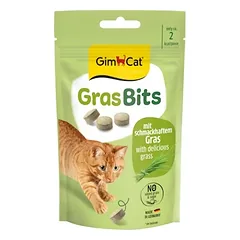 GimCat Grasbits skanėstai katėms su žole 50g