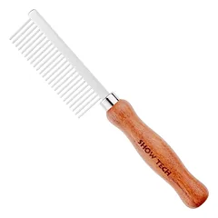 Show Tech Metal Comb with Wooden Handle