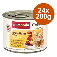 Animonda Carny Senior ekonominė pakuotė, drėgnas maistas katėms 24 x 200 g