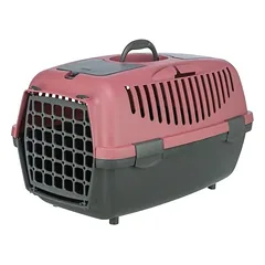 Trixie plastikinė transportavimo dėžė Capri mažiems šunims ir katėms, tamsiai pilka/pastelinė žalia, XS–S, 37 × 34 × 55 cm — 2 nuotrauka