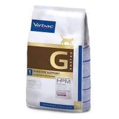 Virbac Veterinary HPM 1 Digestive Support Cat sausas maistas katėms, virškinimo sutrikimams atstatyti, 3 kg