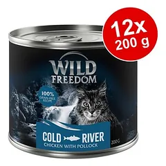 Wild Freedom Adult drėgnas maistas katėms, ekonominė pakuotė 12 x 200 g
