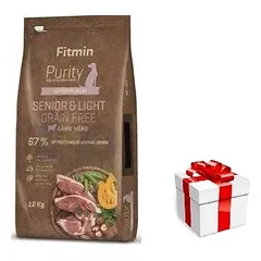 FITMIN Purity Senior Grainfree Light Lamb 12kg + STAIGMENA ŠUNIUI