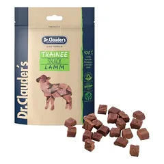 Dr. Clauders Trainee Snack Lamm skanėstas šunims ir katėms gabaliukais su ėriena, 80 g parduotuvėje e-zoo.lt