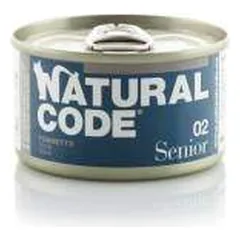 Natural Code Senior 02 drėgnas maistas vyresnėms katėms su tunu, 85 g