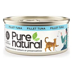 Purenatural konservuotas maistas katėms su tunu, 70g