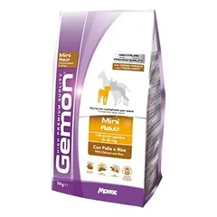 Gemon Dog MINI Adult with Chicken & Rice sausā barība pieaugušiem mazo šķirņu suņiem, 3 kg
