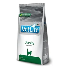 Farmina Vet Life Obesity sausas kačių maistas antsvorio mažinimui, 2 kg
