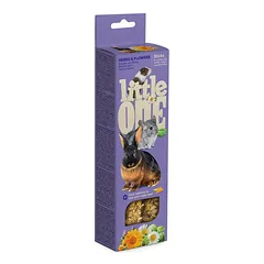 Little One Sticks For Guinea Pigs, Rabbits And Chinchillas With Herbs And Flowers papildomas maistas graužikams, 2 vnt. x 55 g