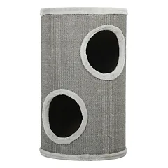 Kačių draskyklė su 2 skyriais, šviesiai pilka, 60 cm