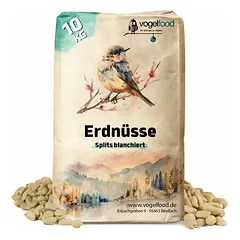 Vogelfood žemės riešutai, branduoliai, skaldyti (pusės ir sveiki), ėdalas paukščiams, 25 kg žemės riešutai, branduoliai, skiltelės (pusiau ir visi branduoliai) — 2 nuotrauka