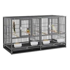 Zuchtkäfig Großer Vogelkäfig Vogelvoliere Papageienkäfig Doppelkäfig