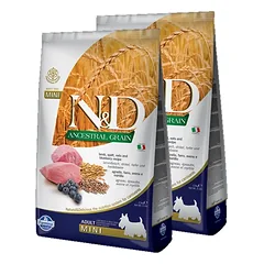 Farmina N&D Ancestral Grain LAMB & BLUEBERRY ADULT MINI 2x7kg