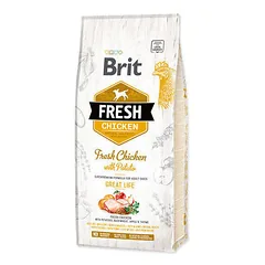 Brit Fresh su vištiena ir bulvėmis Adult, sausas maistas šunims 12 kg