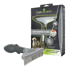 FURminator Grooming Rake šukos storam kailiui šunims ir katėms