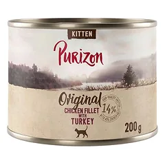 Purizon Kitten begrūdis drėgnas maistas kačiukams 6 x 200 g — 3 nuotrauka