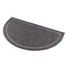 Kilimėlis prie tualeto TRIXIE Pusiau apvalus PVC 59x35cm Antracito