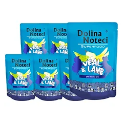 DOLINA NOTECI SUPERFOOD veršienos ir ėrienos 10x300g šlapio šunų ėdalo