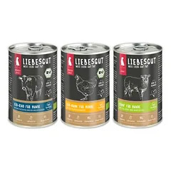 Liebesgut Hundefutter Friss-dich-satt Paket Adult 18 x 400 g