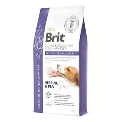 Brit GF Veterinary Diets Dog Gastrointestinal – Low Fat sausas maistas šunims su mažu riebalų kiekiu, 2 kg
