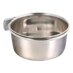 TRIXIE nerūdijančio plieno dubenėlis paukščiams su laikikliu 900 ml/14 cm