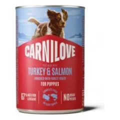 CARNILOVE Paté Turkey & Salmon for Puppies konservuotas pašaras šuniukams 400 g