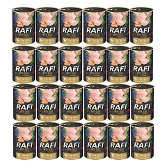 DOLINA NOTECI RAFI Quail su putpelėmis 24x400 g drėgno šunų ėdalo