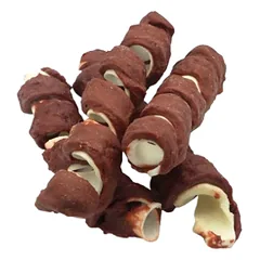 REAL DOG SNACKS žaliaminės odos spyruoklė su ėriena,  500 g — 2 nuotrauka