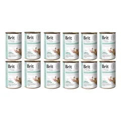 BRIT Veterinary Diet Struvite Turkey&Pea šlapimo takų sutrikimams šunims 12x400g