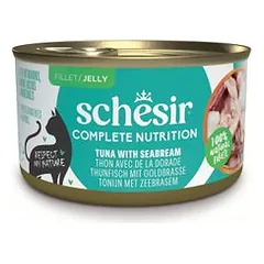 Schesir Complete Nutrition filė drebučiuose 6 x 85 g skardinėse, drėgnas maistas katėms — 5 nuotrauka