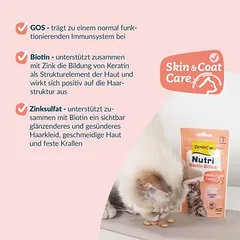 GimCat Nutri Biotin Bites su lašiša, skanėstai katėms — 3 nuotrauka