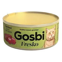 Gosbi Fresko Cat Adult Sterilised Tuna&Apple konservai sterilizuotoms katėms su tunu ir obuoliais 70 g