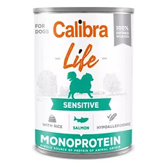 CALIBRA Dog Life Sensitive Salmon with Rice 400 g su lašiša ir ryžiais