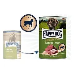 Happy Dog Sensitive Pure Neuseeland konservai šunims su ėriena, 400 g