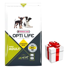 VERSELE-LAGA Opti Life Adult Mini 7,5 kg - su vištiena - mažoms veislėms + STAIGMENA ŠUNIUI