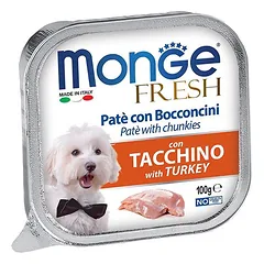 Monge Fresh Adult Chunkies Turkey paštetas šunims