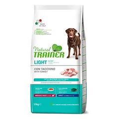 Natural Trainer Adult IDEAL WEIGHT/LIGHT M/M (Balta Mėsa) sausas maistas šunims turintiems polikį tukti 12kg