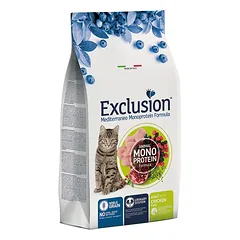 Exclusion Mediterraneo Monoprotein sausas pašaras katėms su vištiena, 1,5 kg — 2 nuotrauka