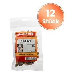 Miracle Dog mažos žuvytės 12 x 70 g, skanėstai šunims